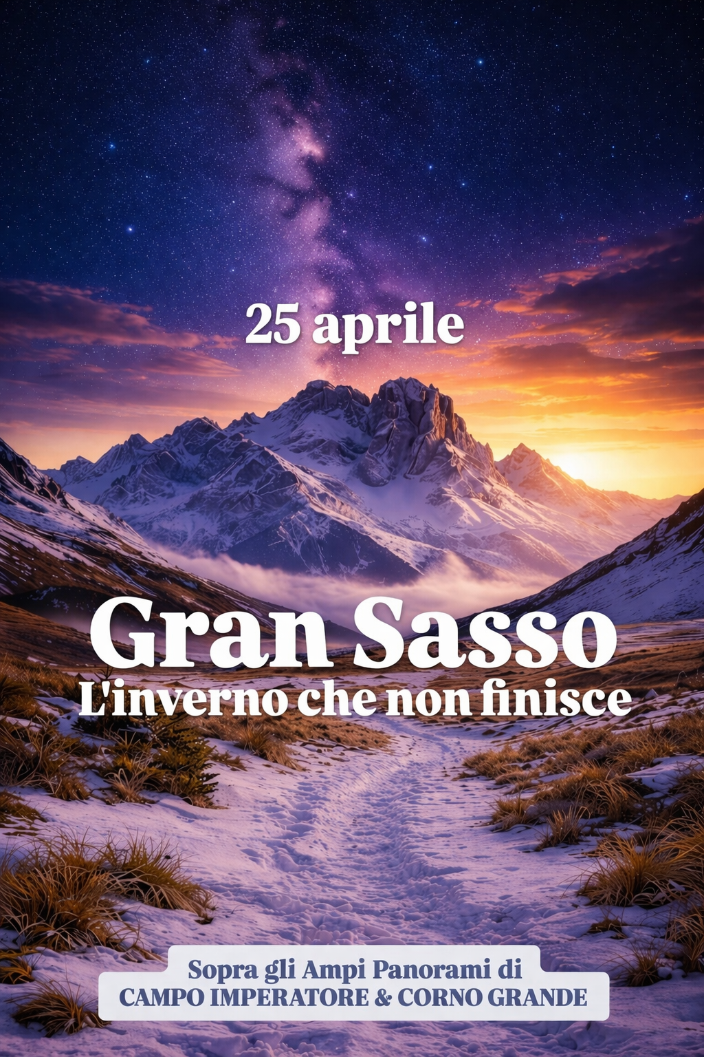 Campo Imperatore al tramonto, sotto le stelle ✨🌄