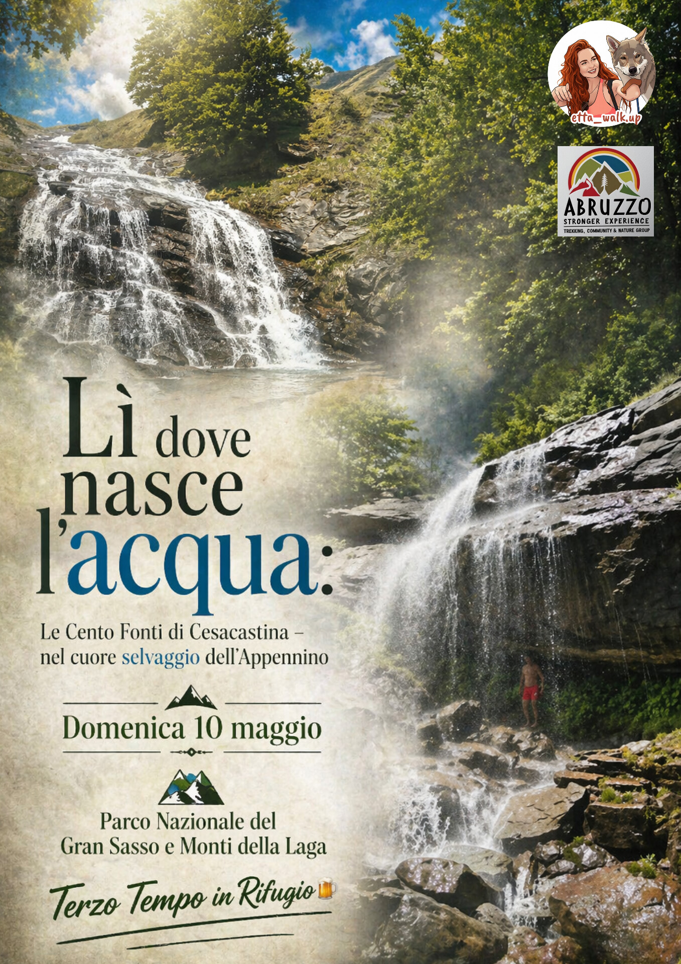 🌊 Lì dove nasce l'acqua: Le Cento Fonti di Cesacastina – nel cuore selvaggio dell’Appennino 🌿