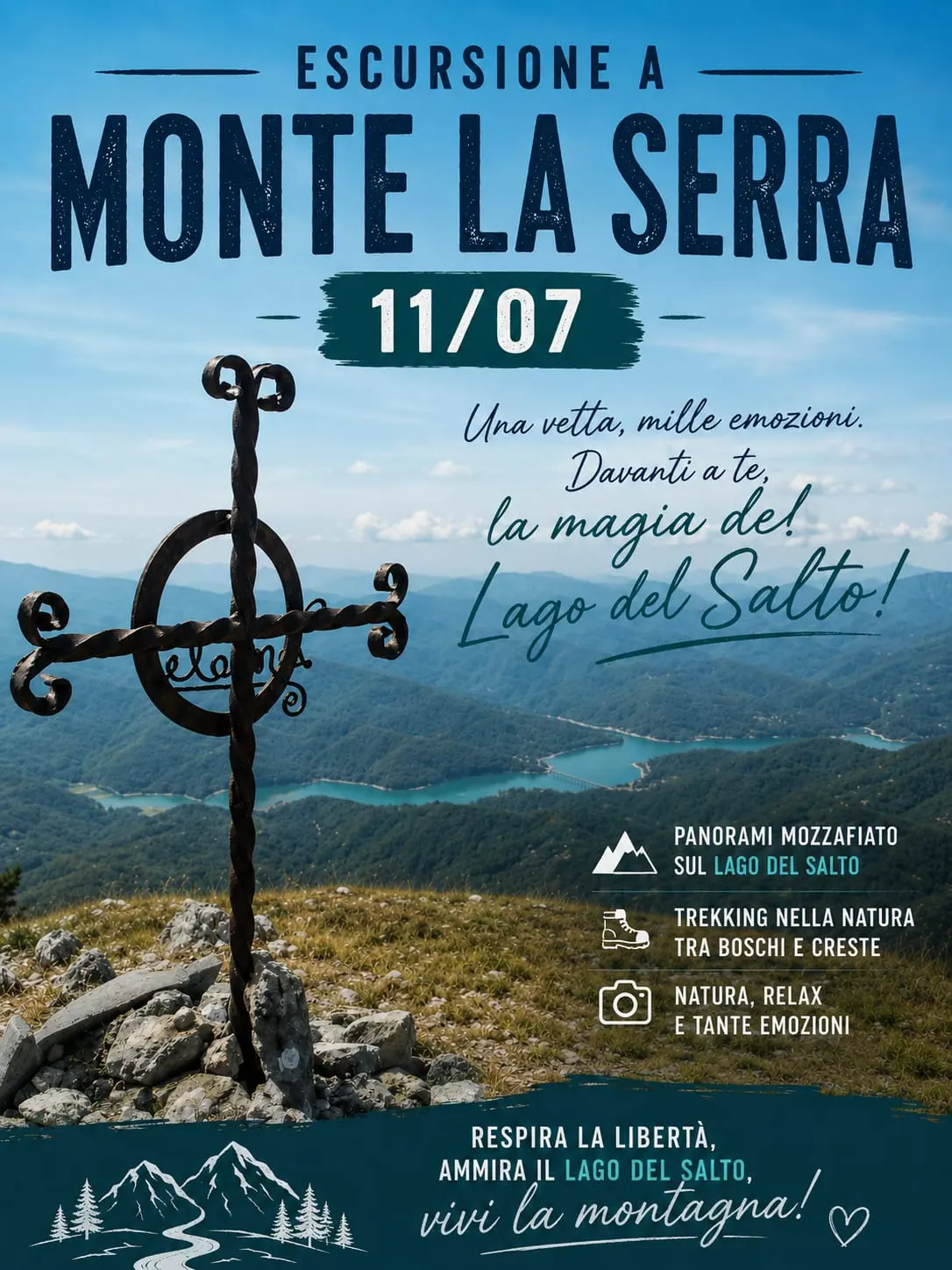 🏞️ Monte La Serra - Lago del Salto 💧✨