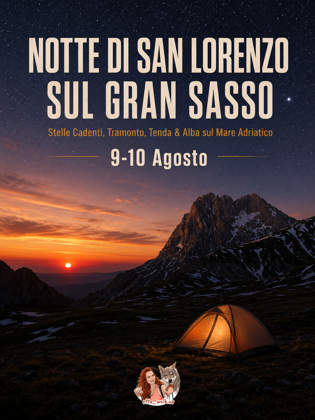🌠 NOTTE DI SAN LORENZO SUL GRAN SASSO ✨