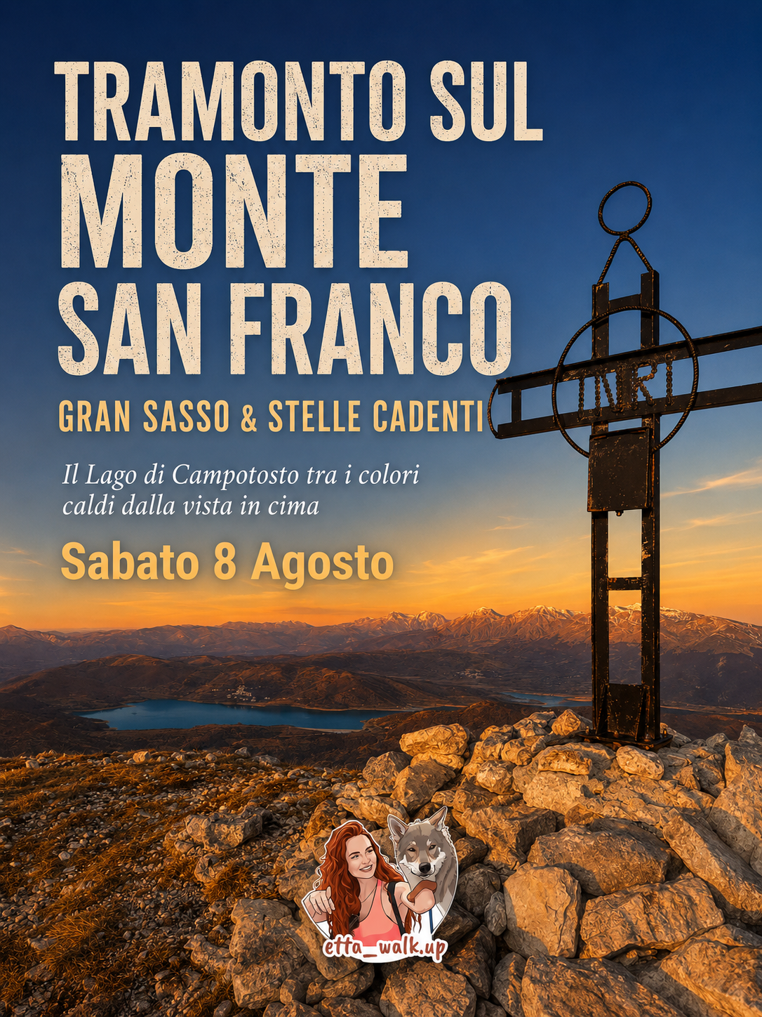 🌄 TRAMONTO SUL MONTE SAN FRANCO GRAN SASSO & STELLE CADENTI 🌌