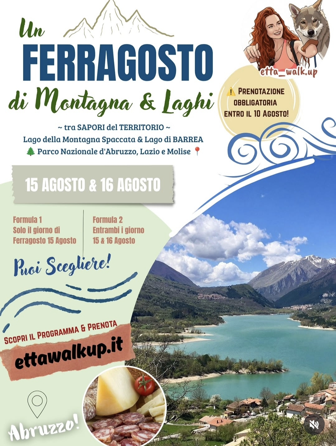 🌊 Un FERRAGOSTO di Montagna e Laghi 👙🏡🍽
